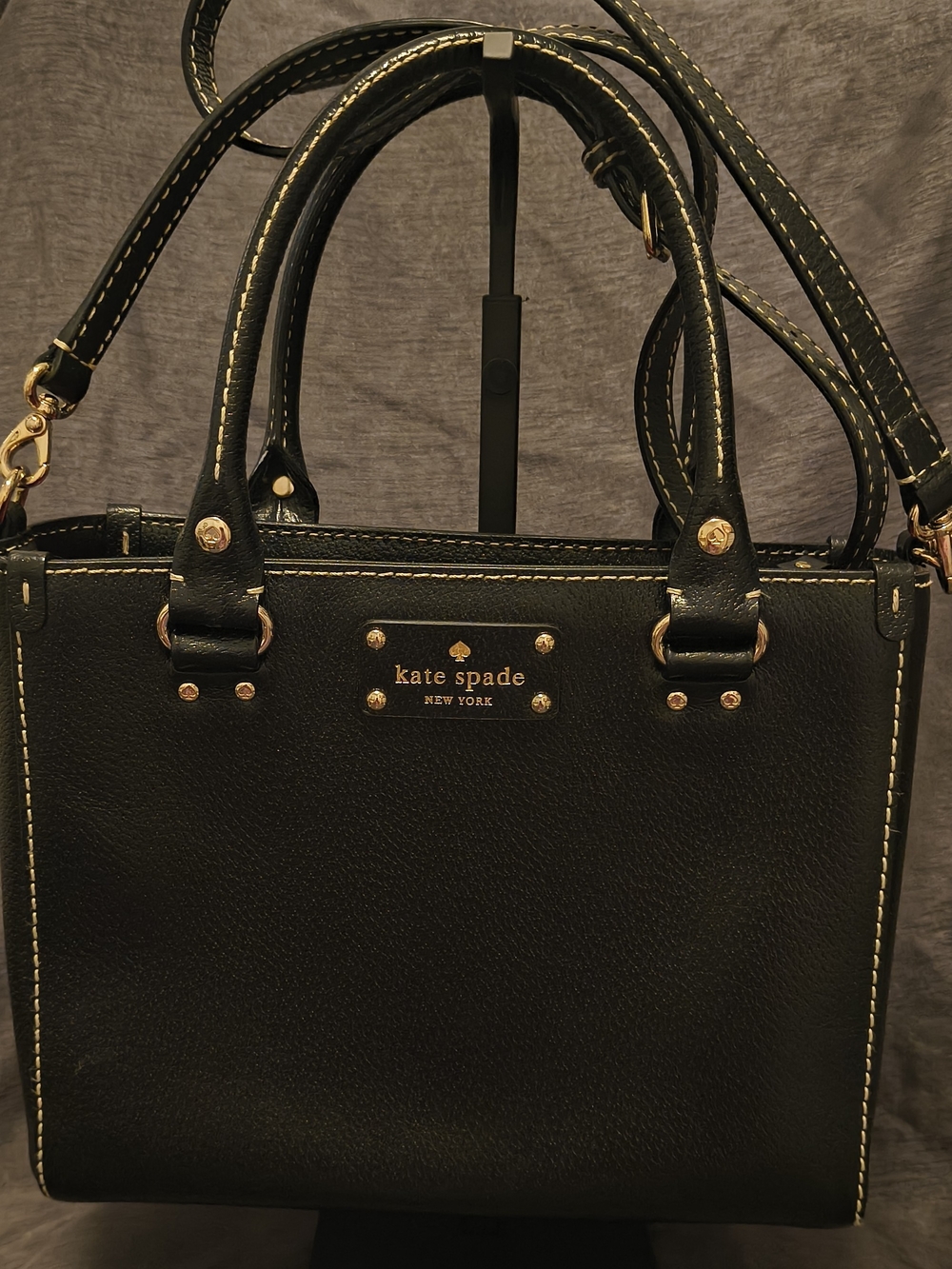 Kate Spade Black Wellesley Small Quin Satual